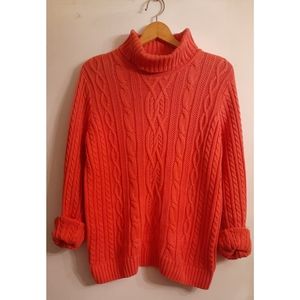 |CROFT&BORROW CABLEKNIT TURTLENECK SWEATER|